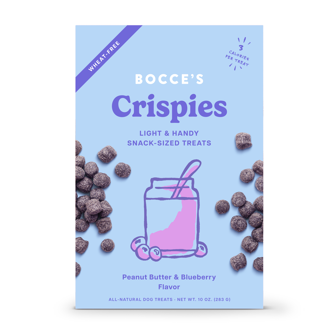 Bocce's Bakery - PB & Blueberry Crispies - 10oz