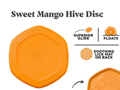 Project Hive - Disc & Lick Mat Sweet Mango Scent