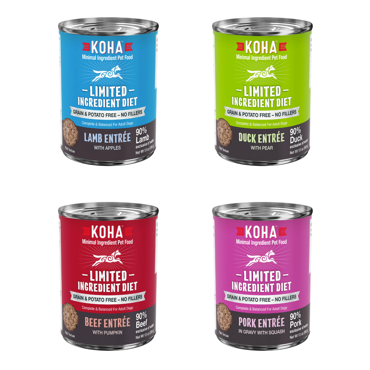 Koha - Wet Dog Food - LID 90% Meat Entree