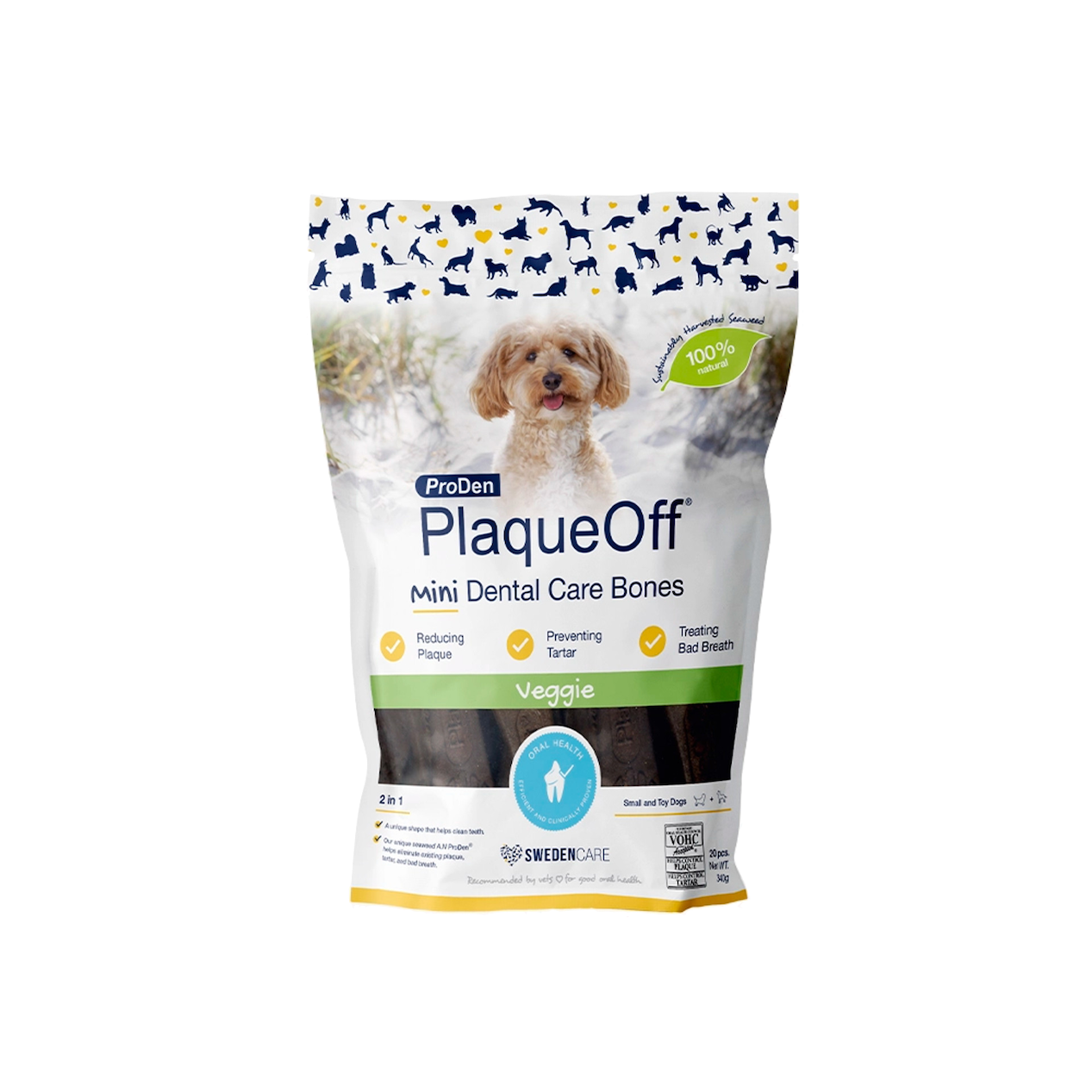 ProDen - Plaque Off Dental Care Bones - Mini 340g