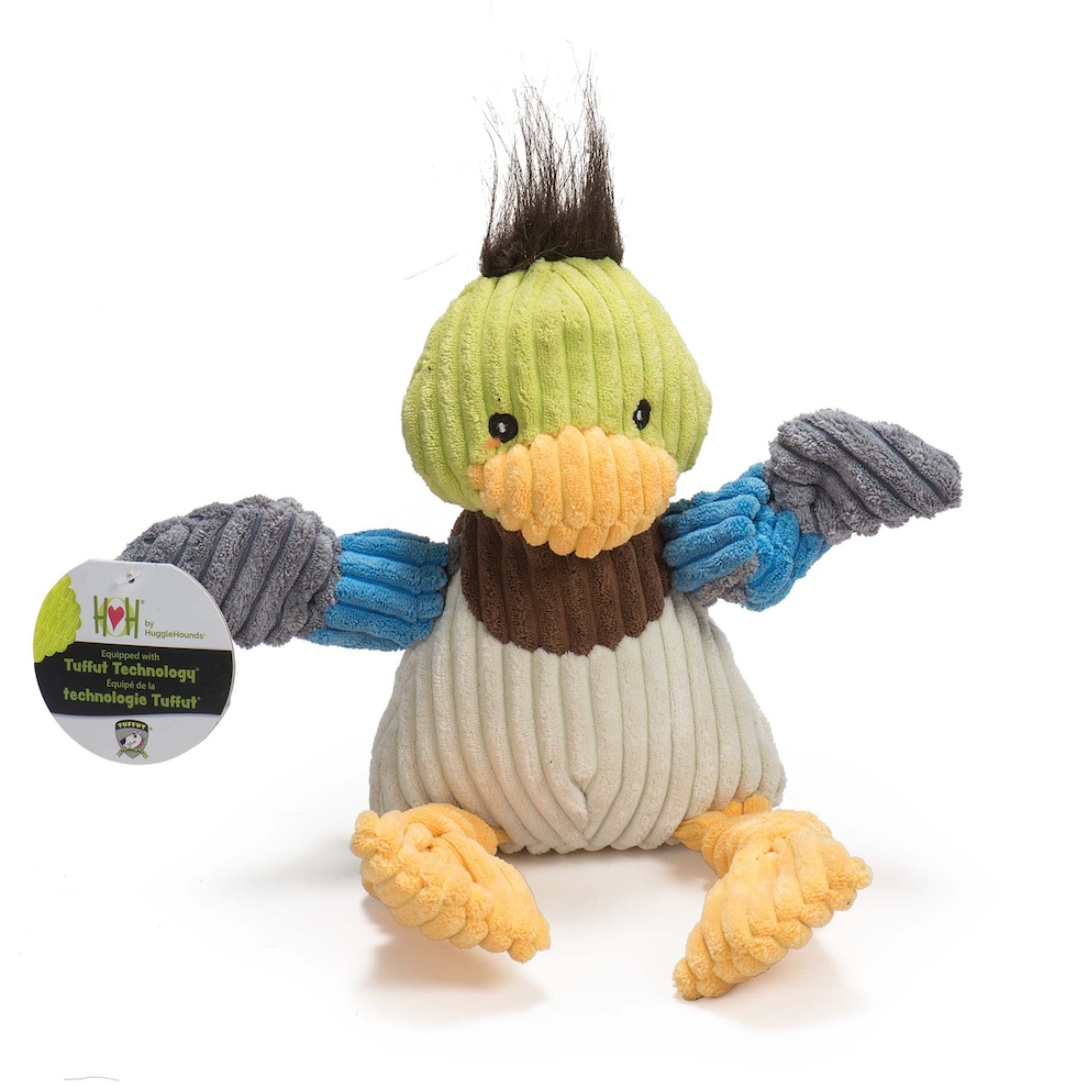 HuggleHounds - Dilly Duck Knottie Plush Dog Toy