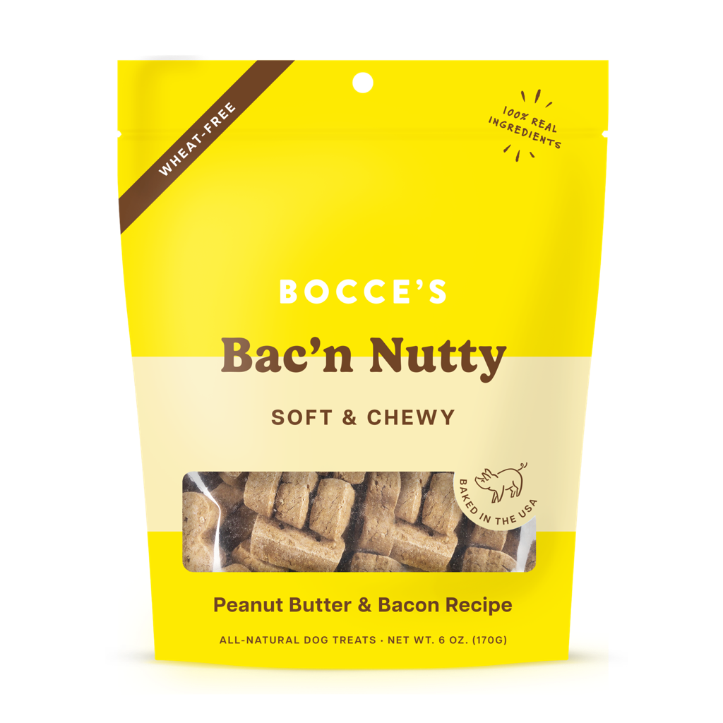 Bocce's Bakery - Bac'n Nutty Soft & Chewy Treats - 6oz