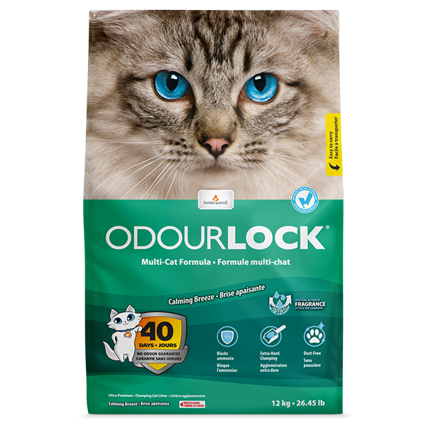 Intersand - Odourlock Litter - Multi-Cat - Calming Breeze Scent