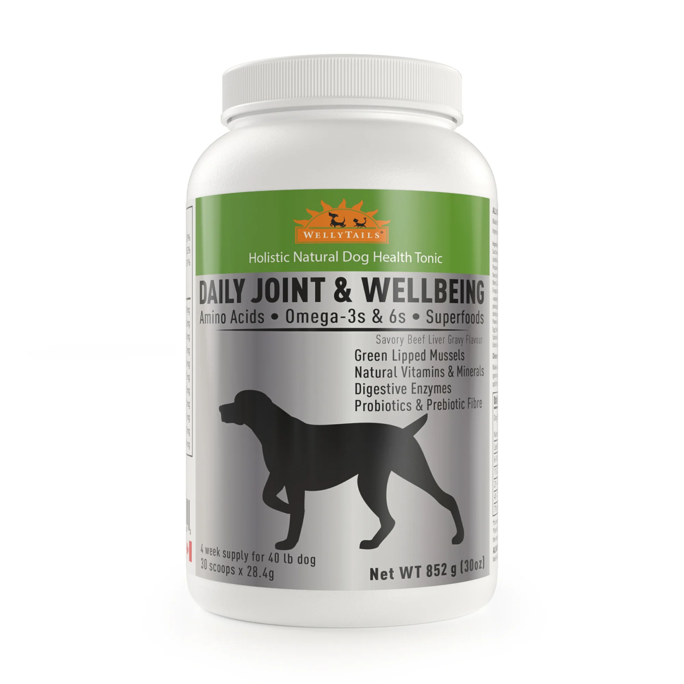WellyTails - Daily Joint & Wellbeing - for Medium and Large Dogs