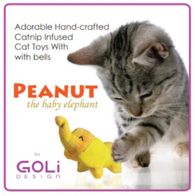 Goli Design - Peanut The Elephant Cat Toy