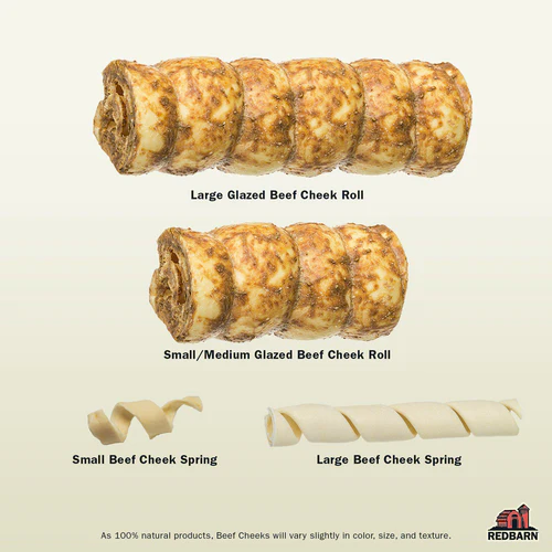 Redbarn - Glazed Beef Cheek Roll - Chicken And Carrot Flavor