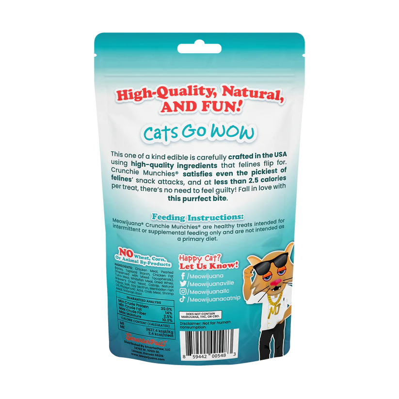 Meowijuana - Crunchie Munchie - Catnip Treats - Seafood Medley