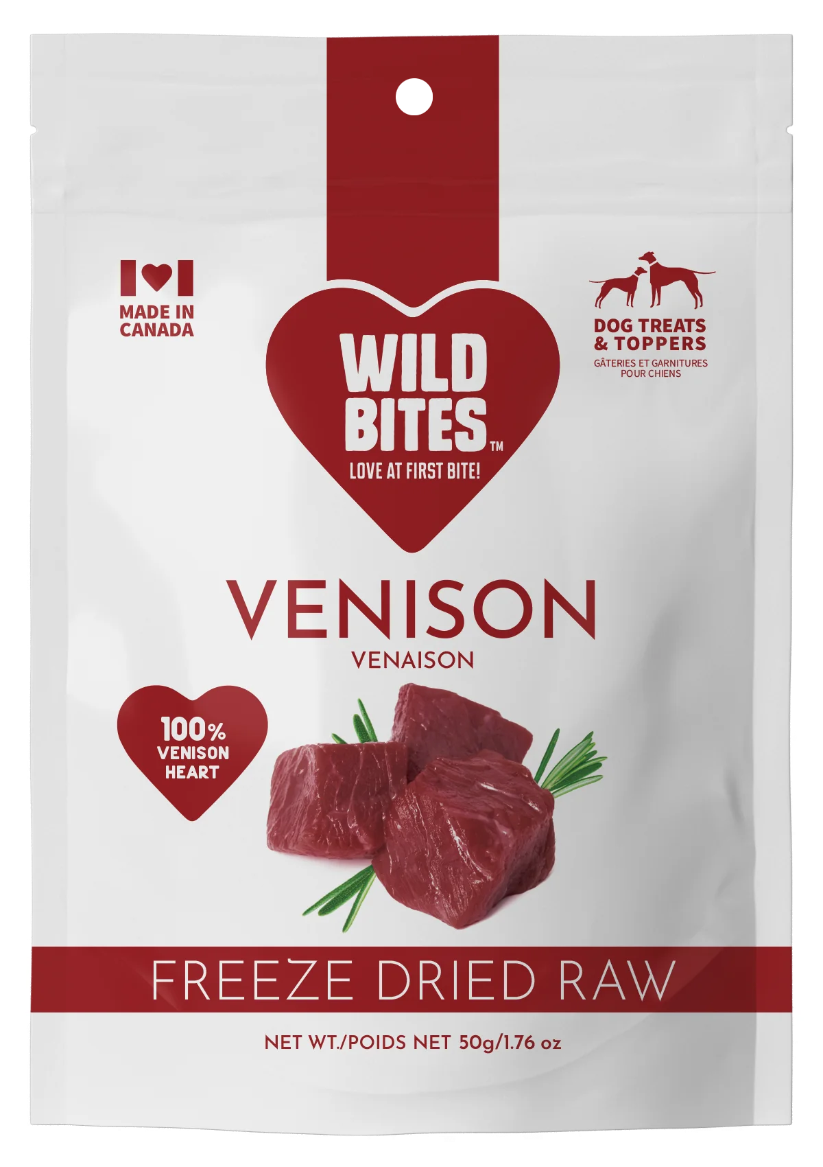 Wild Bites - Freeze Dried Venison - 50g