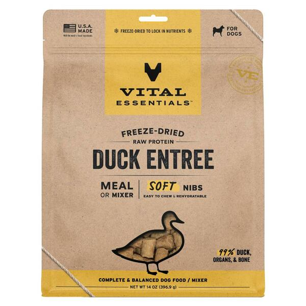 Vital Essentials - Freeze-Dried Dog Entree & Mixer - Soft Nibs