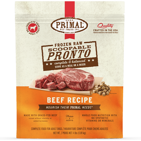 Primal - Frozen Dog Raw Pronto - 4 lb