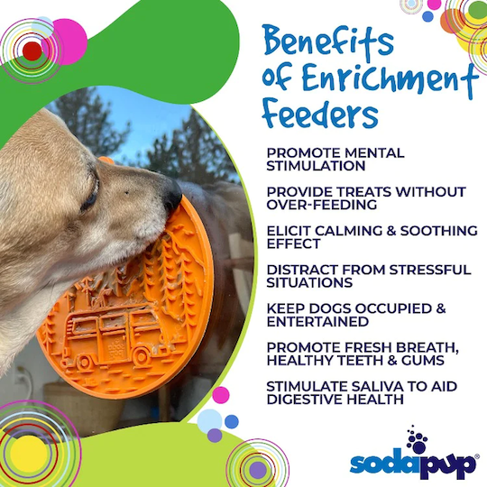 SodaPup - Camp Enrichment Lick Mat with Suction Cups