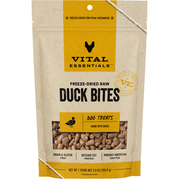 Vital Essentials - Freeze-Dried Dog Treats - Duck Bites