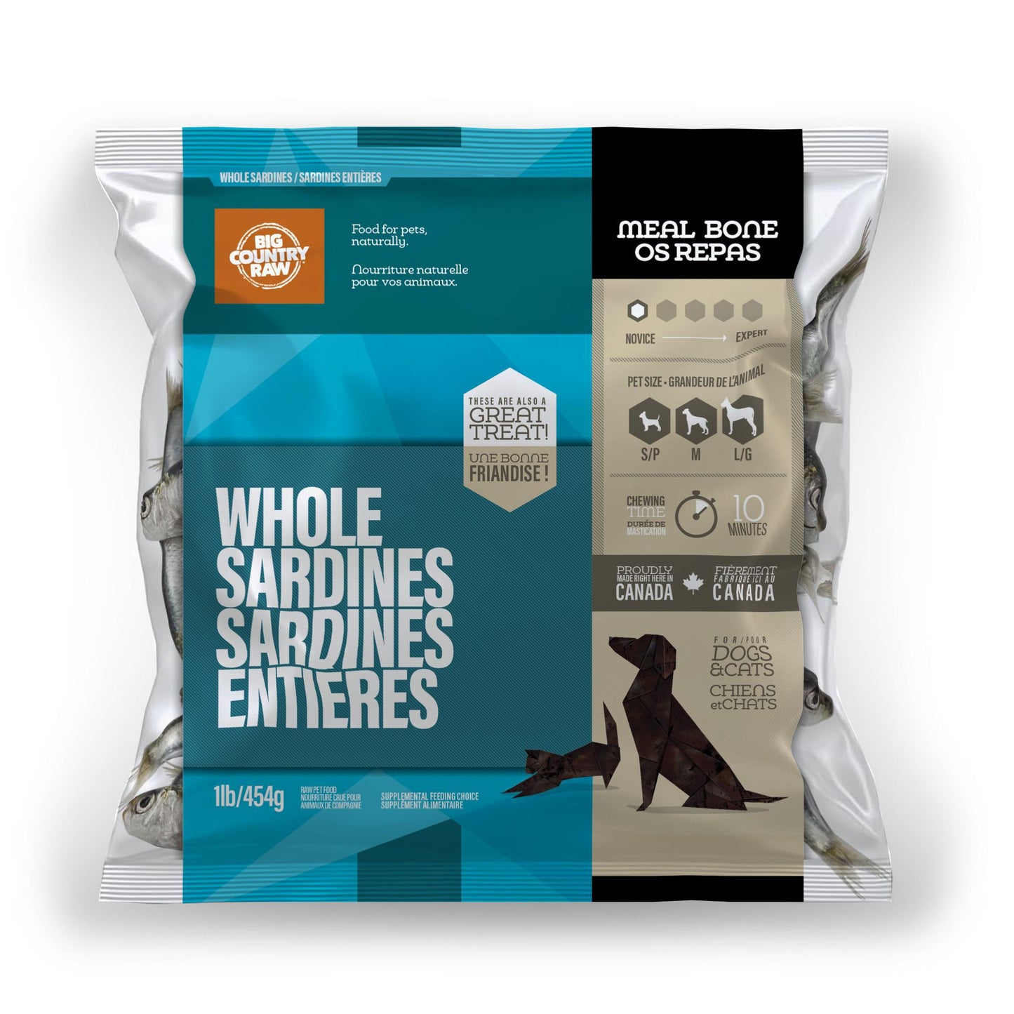 Big Country Raw - Sardines (1 lb bag)