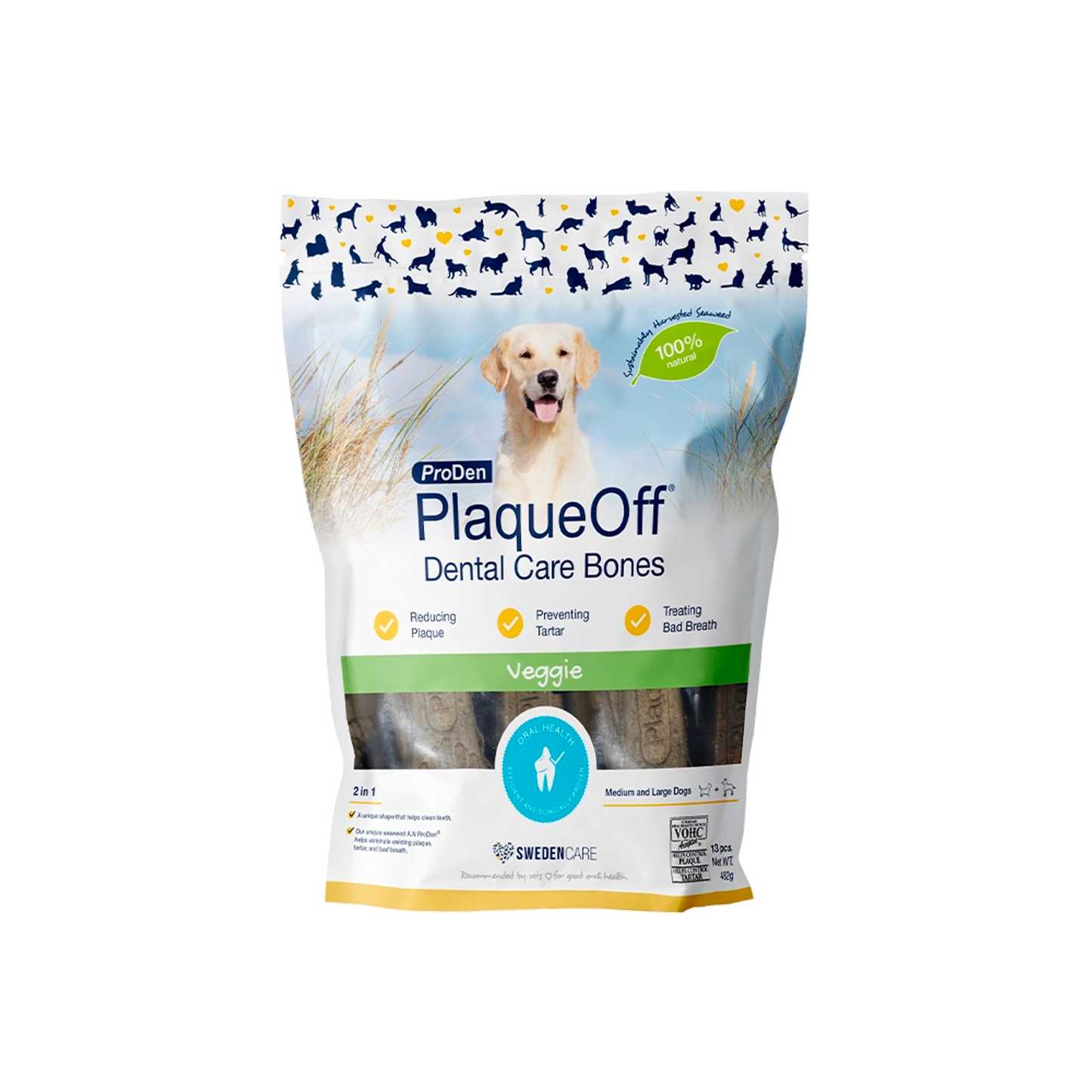 ProDen - Plaque Off Dental Care Bones - 482g