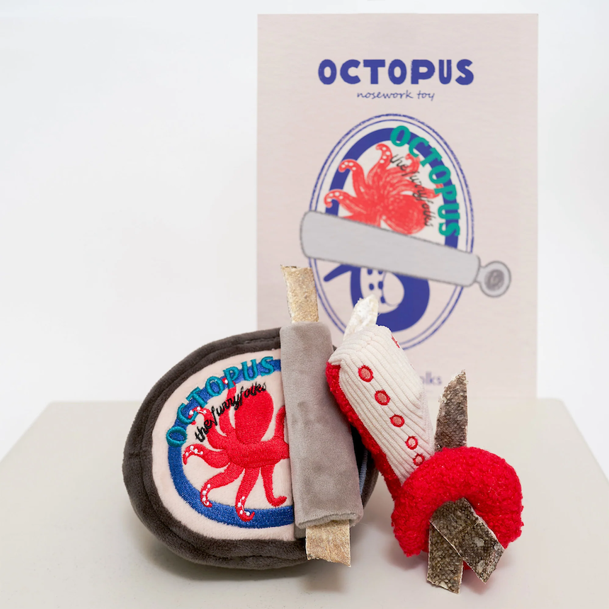 The Furryfolks - Tinned Octopus Nosework Toy