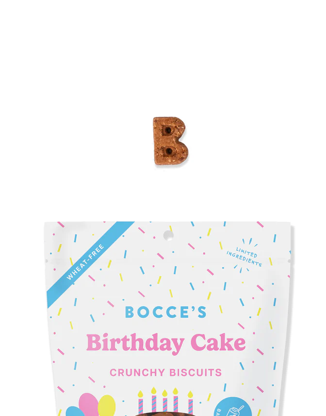 Bocce's Bakery - Birthday Cake Biscuits - 5oz