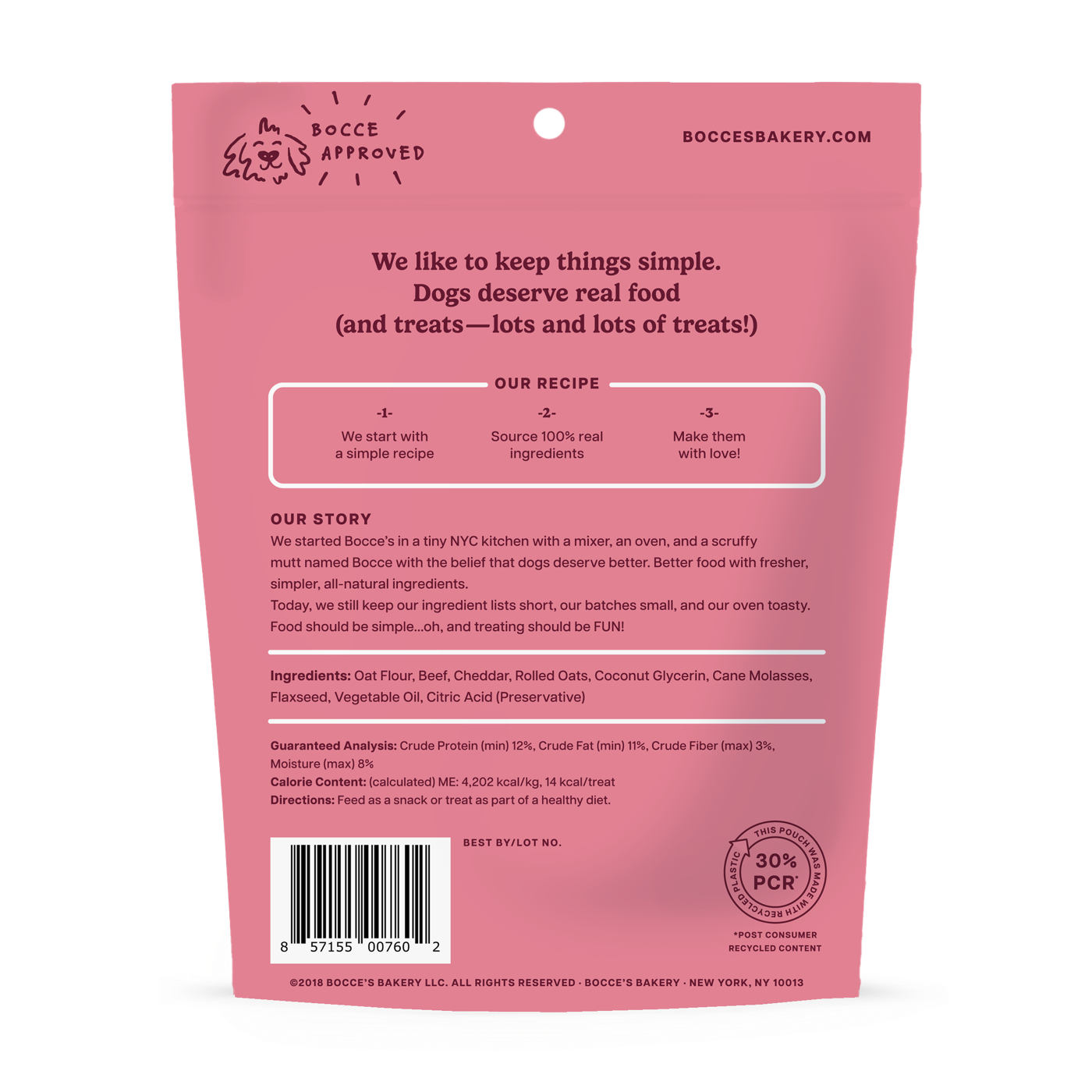 Bocce's Bakery - Say Moo Soft & Chewy Treats - 6oz