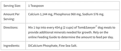 Tom & Sawyer - Puppy Booster Supplement