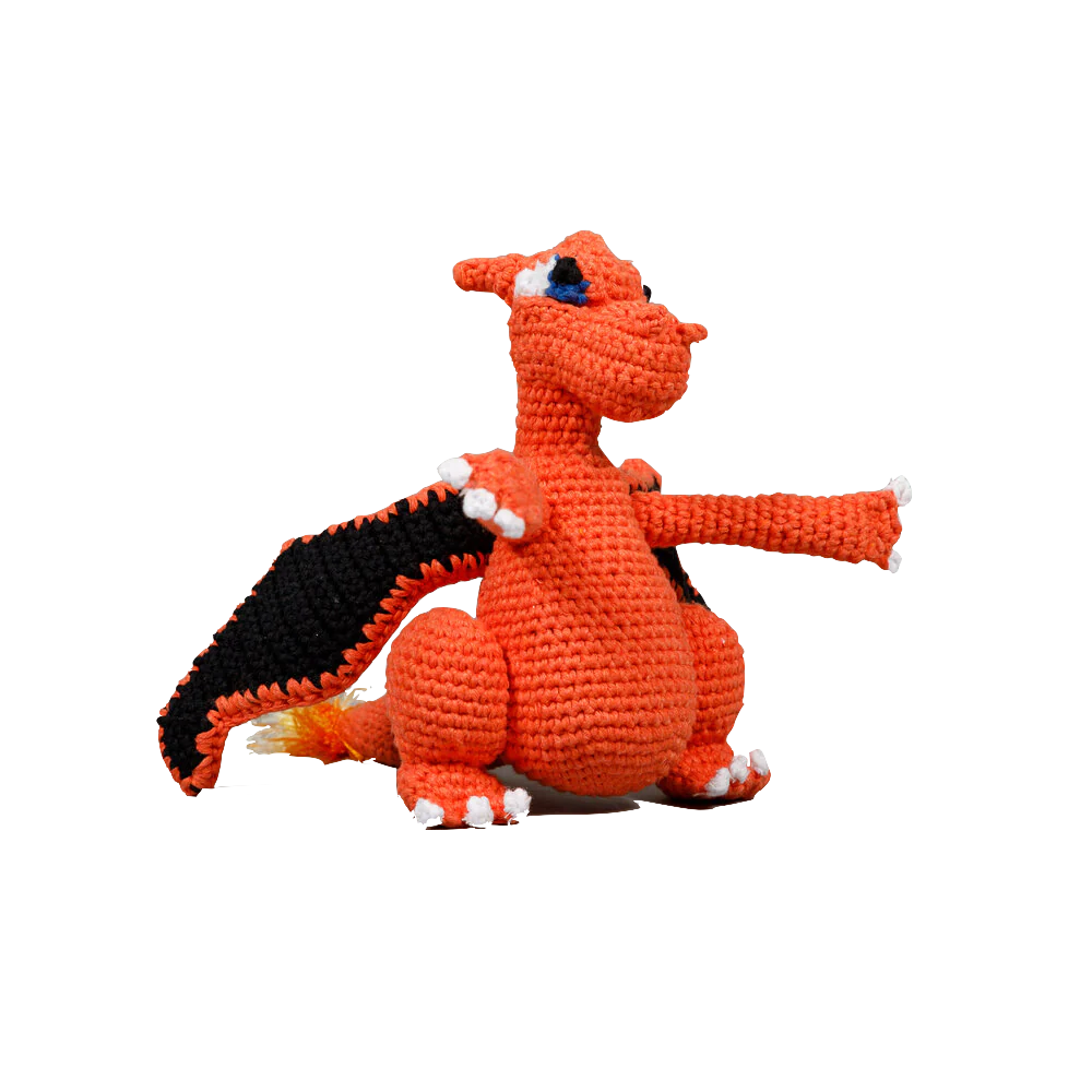 Ware Of The Dog - Hand Crochet Dragon Dog Toy