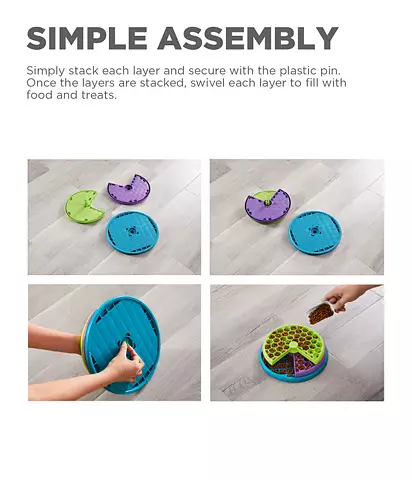Nina Ottosson Outward Hound - Puppy Lickin' Layers Dog Puzzle & Feeder