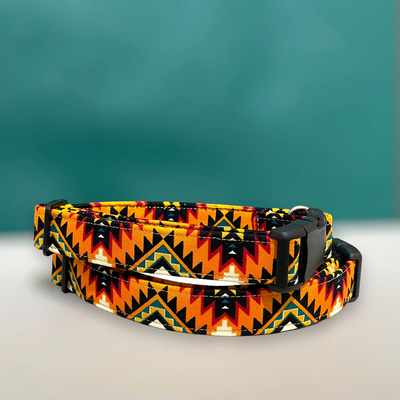 Collar Crazy Co - Orange Aztec - Collar