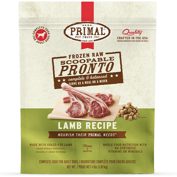 Primal - Frozen Dog Raw Pronto - 4 lb