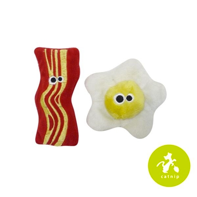 Mad Cat - Brunch Buddies Bacon N' Eggs Catnip Cat Toy