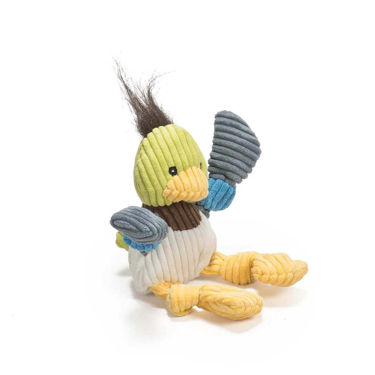HuggleHounds - Dilly Duck Knottie Plush Dog Toy