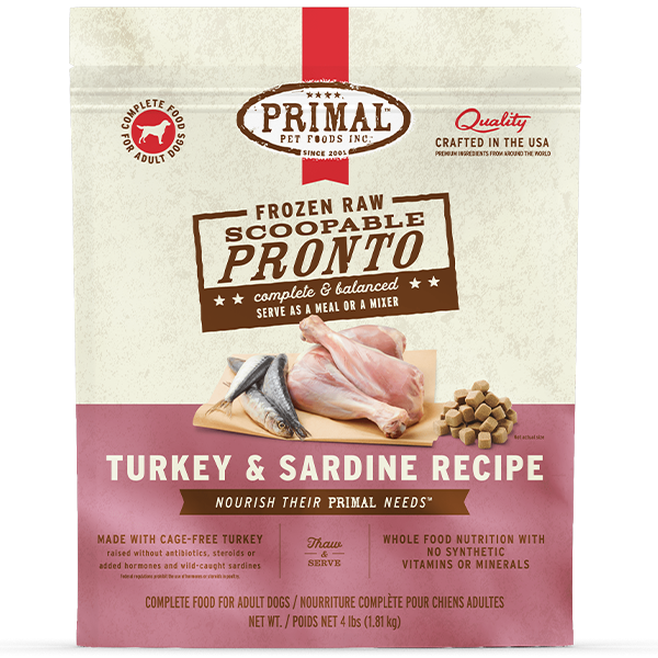 Primal - Frozen Dog Raw Pronto - 4 lb