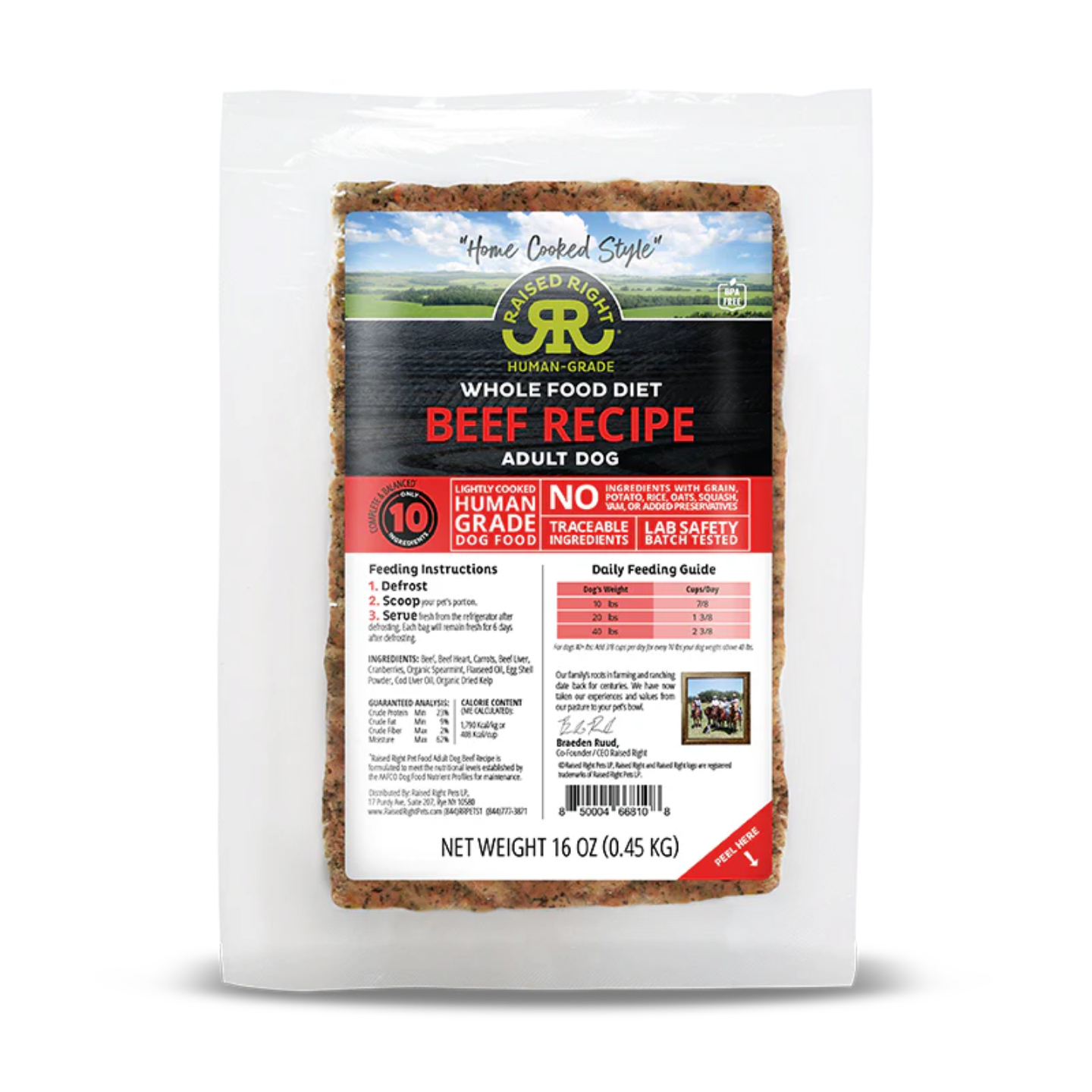 Raised Right - Original and Veterinary Support Recipes