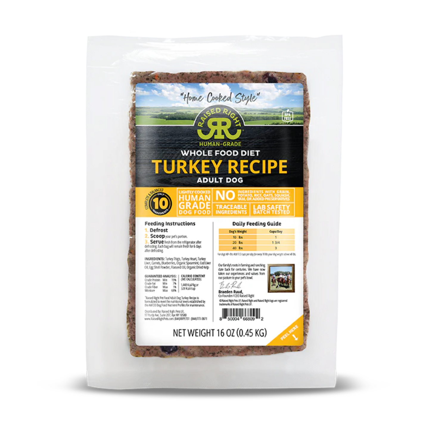 Raised Right - Original and Veterinary Support Recipes