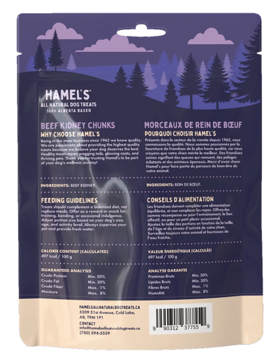 Hamel's - Freeze-Dried Beef Kidney Chunks - Dog Treats