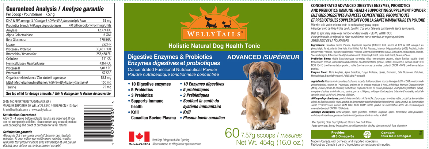 WellyTails - Digestion Enzymes & Probiotics Advanced