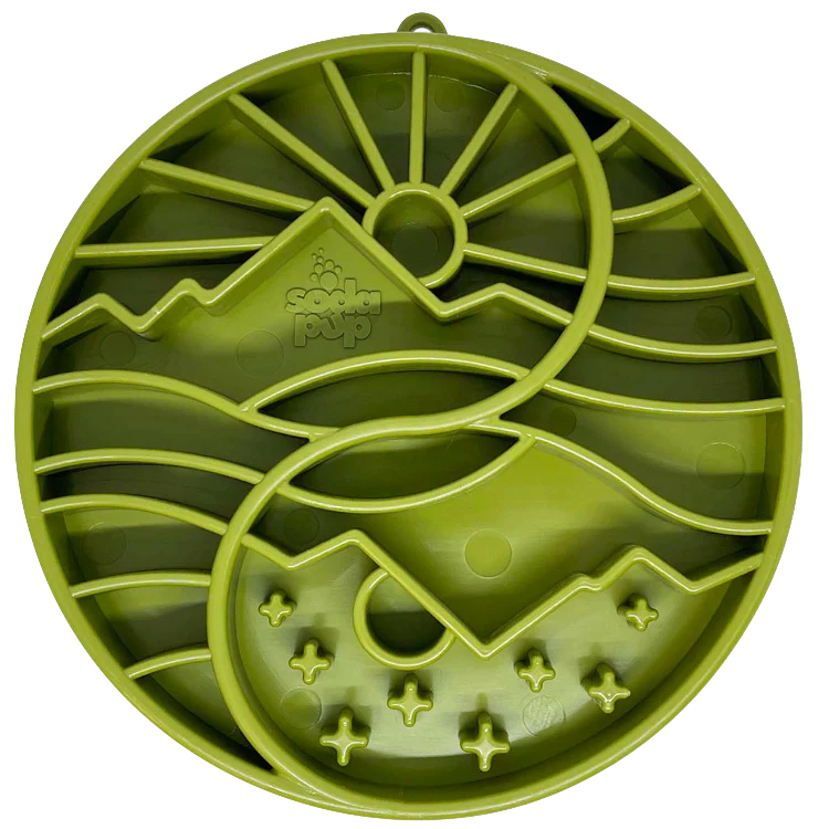 SodaPup - Sun and Moon Shallow Slow Feeder Enrichment Bowl