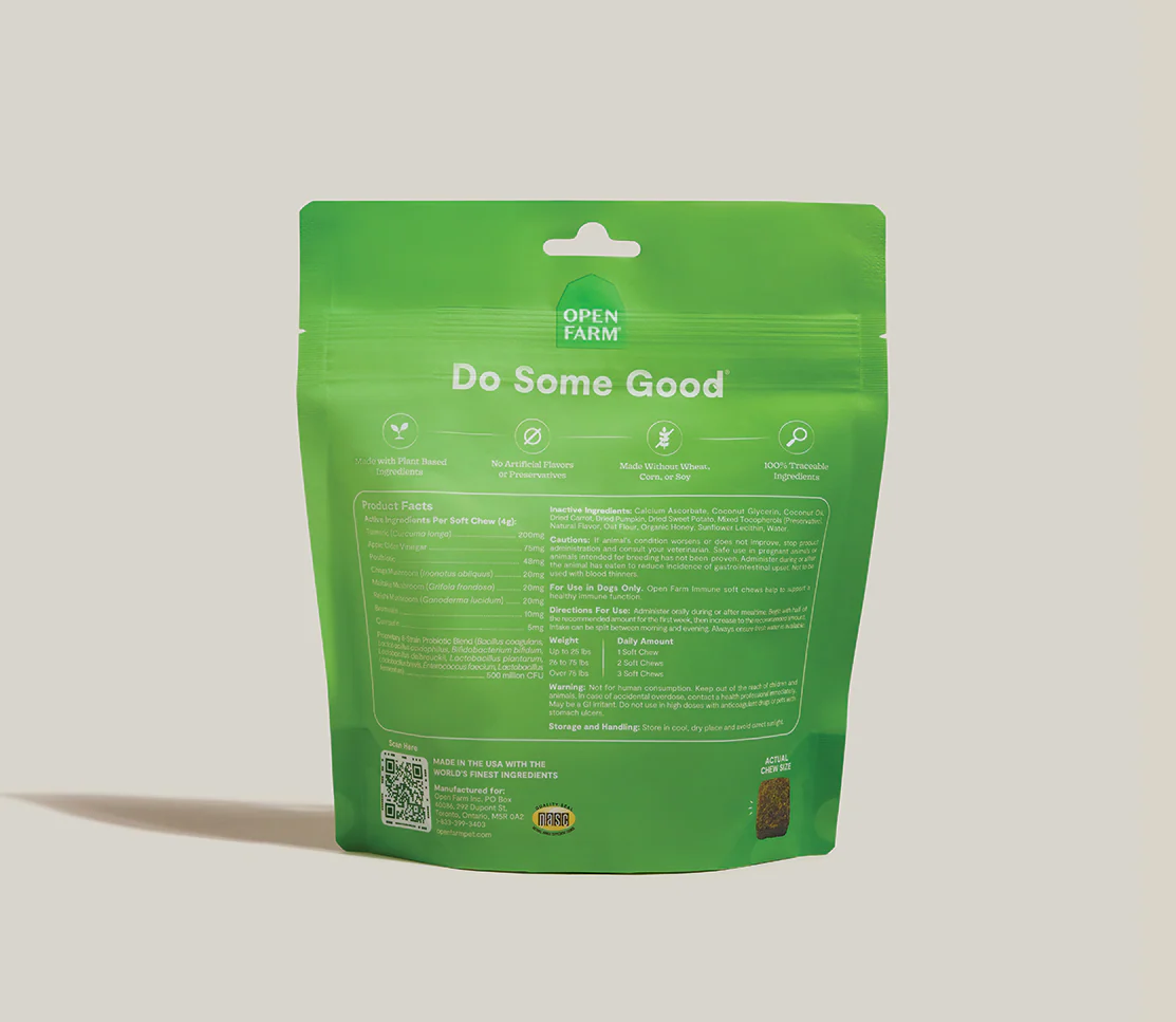 Open Farm - Immune Supplement Chews for Dogs