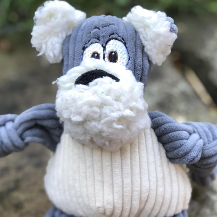 HuggleHounds - Roscoe HuggleMutt Knottie Plush Dog Toy
