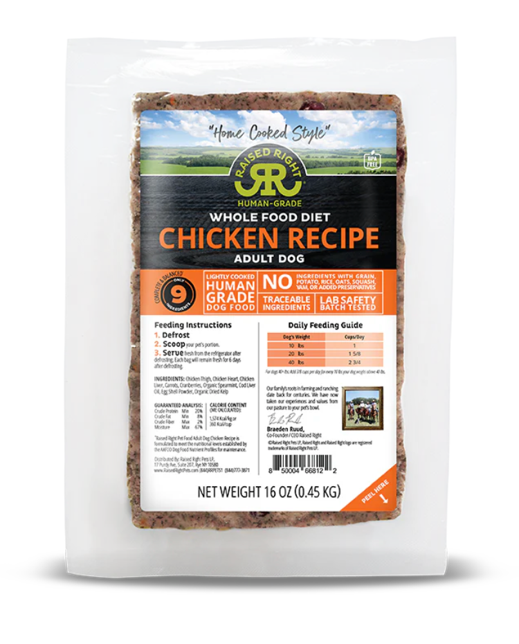 Raised Right - Original and Veterinary Support Recipes