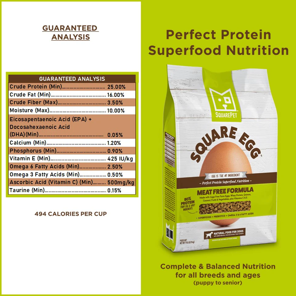 SquarePet - Dry Dog Food - Square Egg