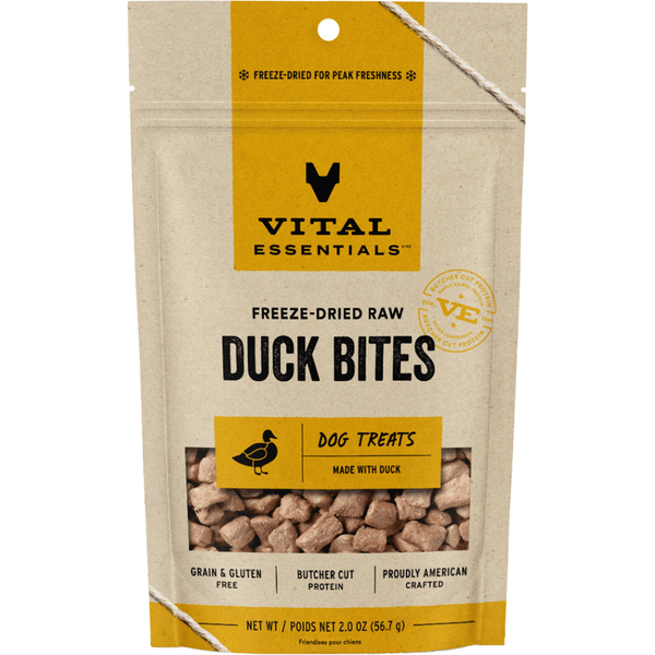 Vital Essentials - Freeze-Dried Dog Treats - Duck Bites