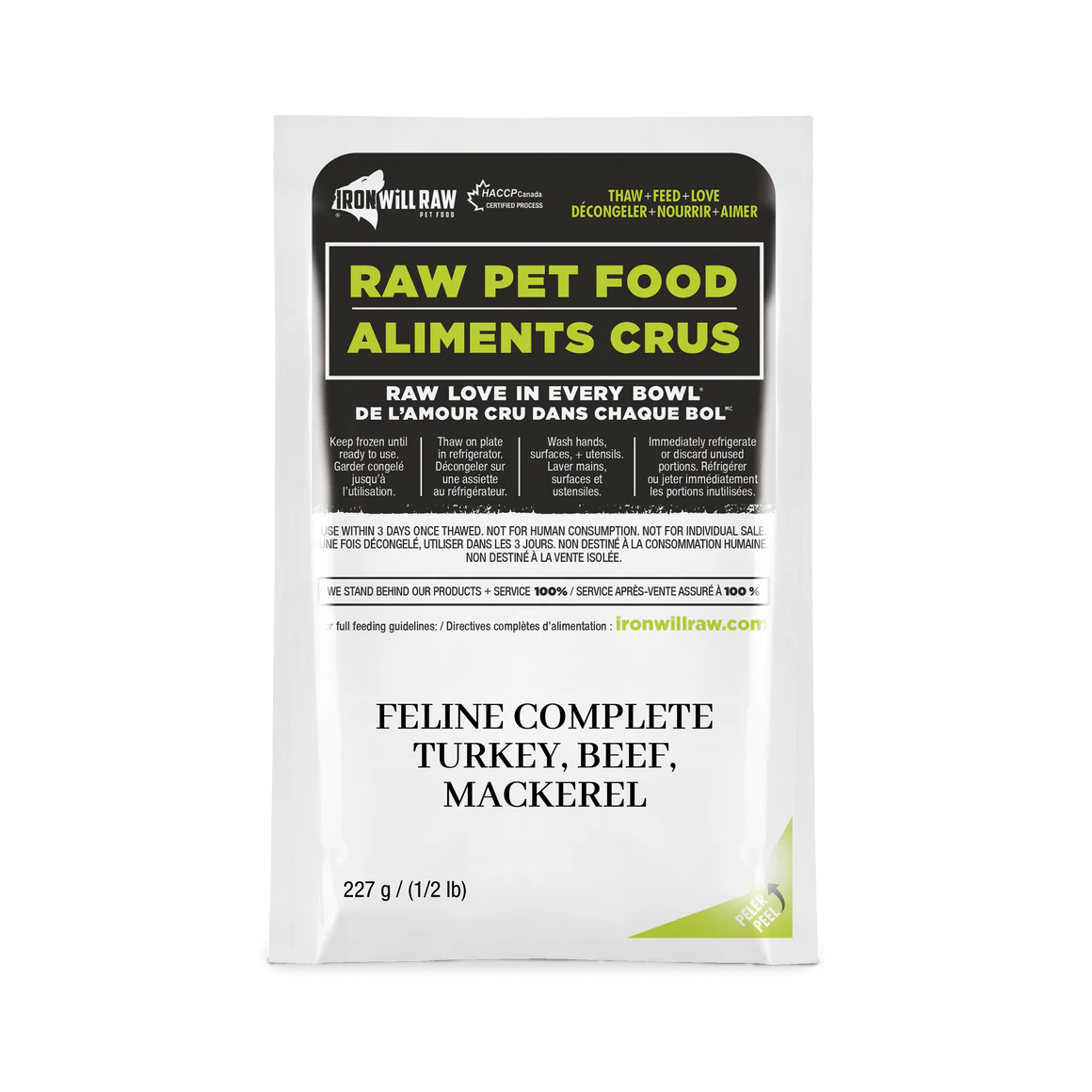 Iron Will Raw - Feline Complete Dinner