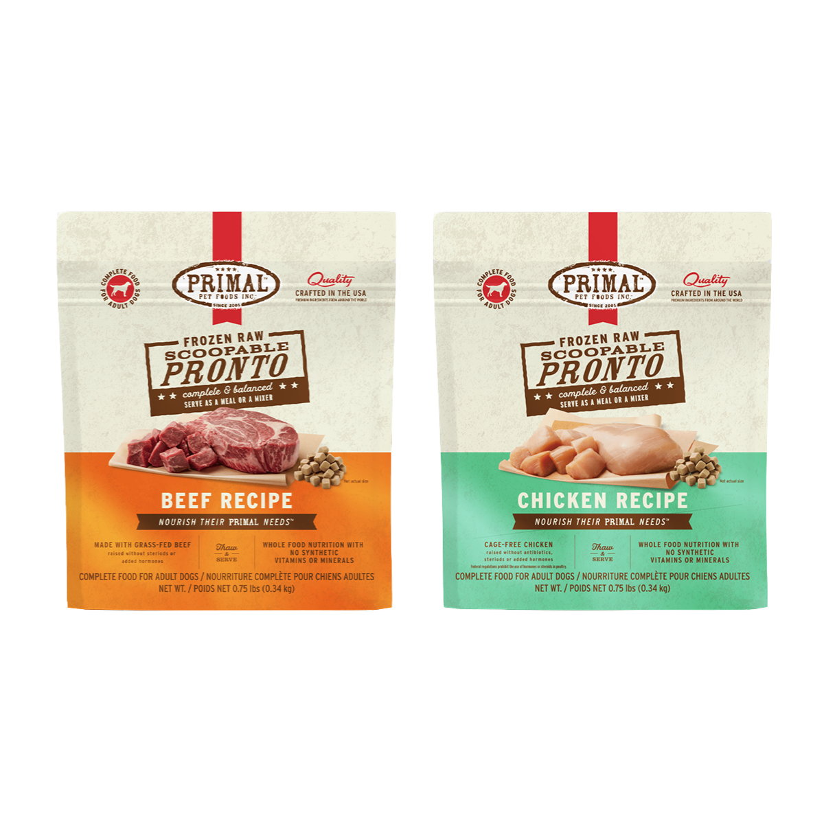 Primal - Frozen Dog Raw Pronto - 12 oz
