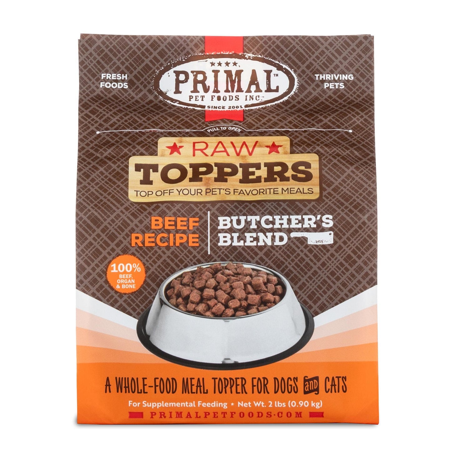 Primal - Raw Toppers Butcher's Blend - 2 lb