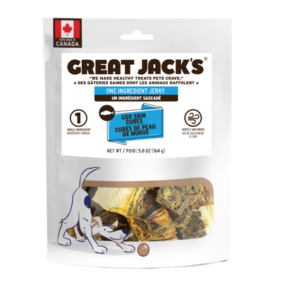 Great Jack's - Cod Skin Cubes Dog Treats