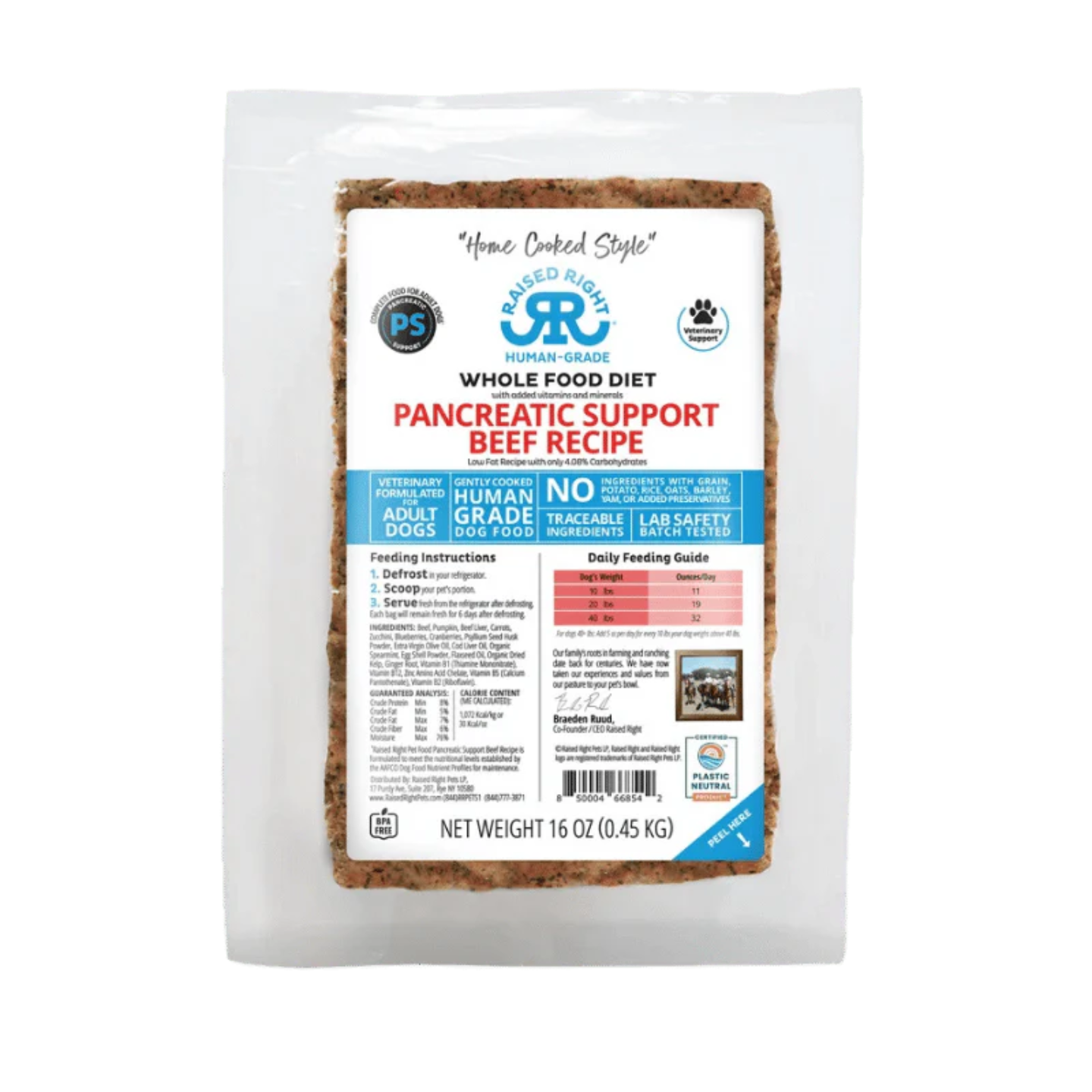 Raised Right - Original and Veterinary Support Recipes