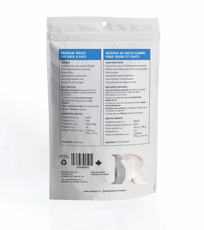 Rawbone Pet Food Co. - Bison Liver Krisps