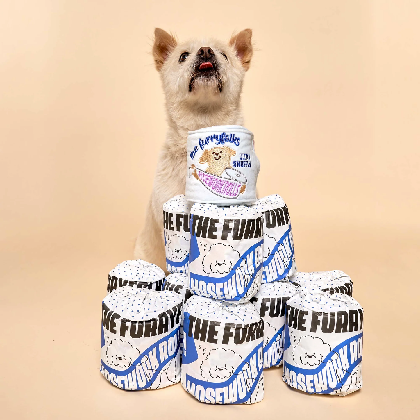 The Furryfolks - Toilet Paper Nosework Toy