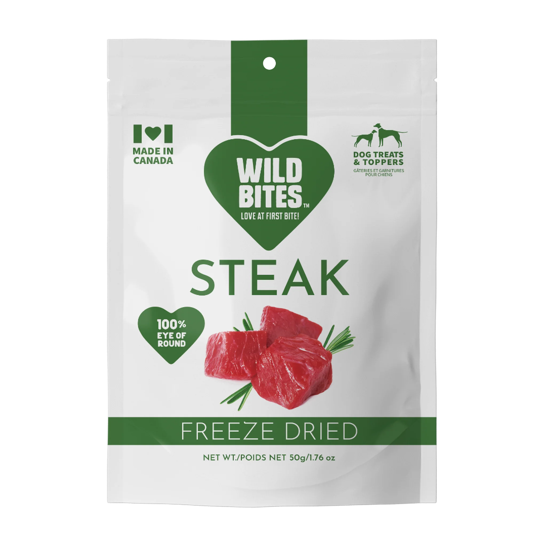 Wild Bites - Freeze-Dried Steak - 50g
