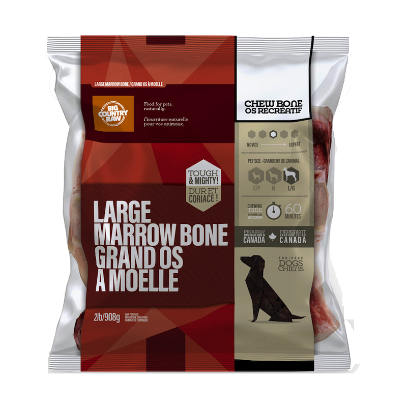 Big Country Raw - Beef Marrow 2lb Bag (Various Sizes)