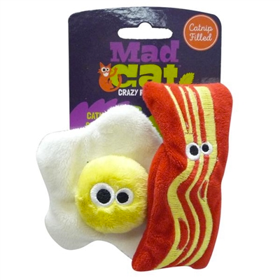 Mad Cat - Brunch Buddies Bacon N' Eggs Catnip Cat Toy