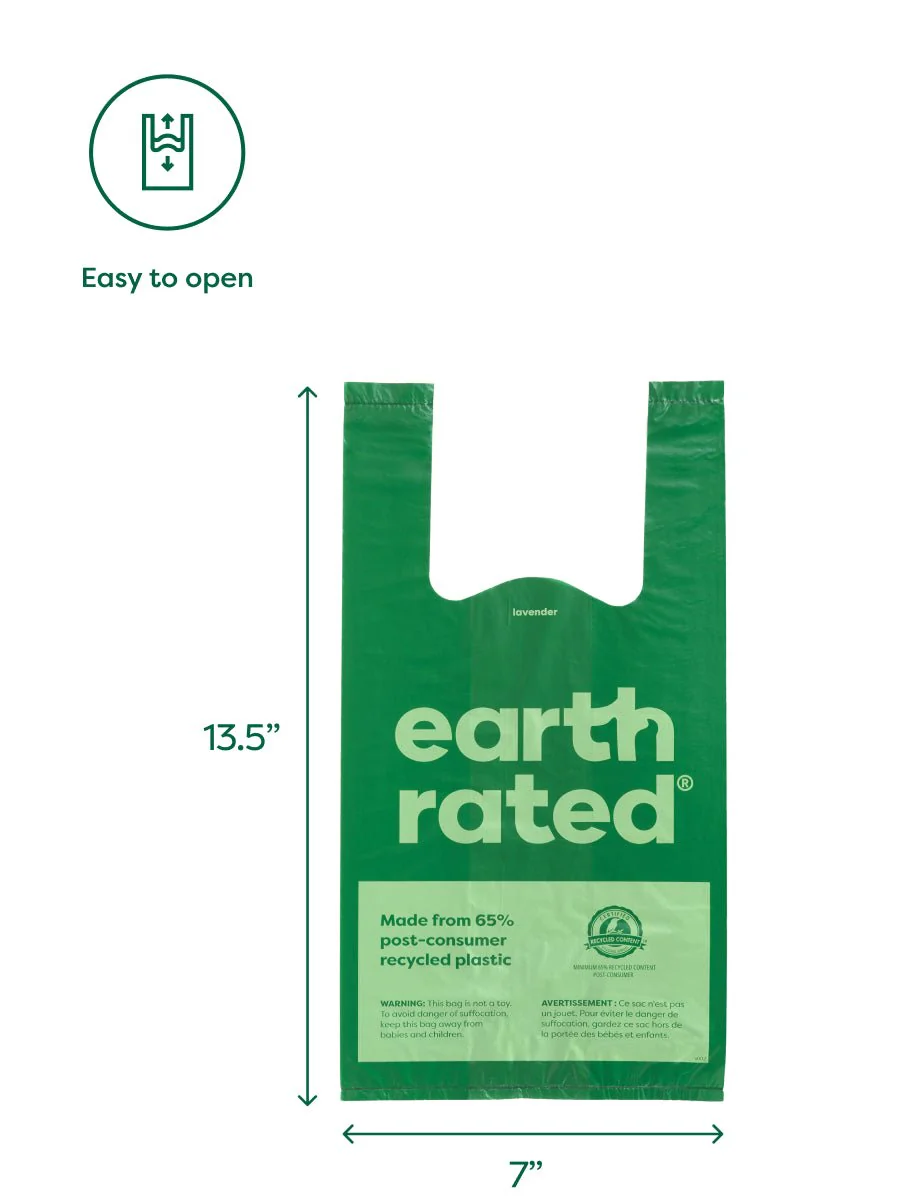 Earth Rated - Easy-Tie Handle Poop Bags